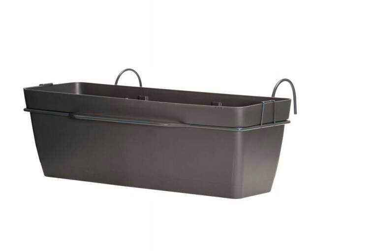 ArtPlast kvetináč 59 cm x 16 x 16 cm plastový odtieň sivej a striebornej